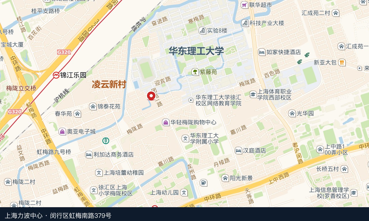 G.M.G 整合营销机构位置地图：上海市闵行区虹梅南路379号 力波中心